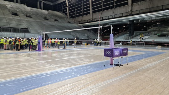 Arena do vôlei ganha forma para as Olimpíadas; veja imagens - Foto: (Lorena Dillon)