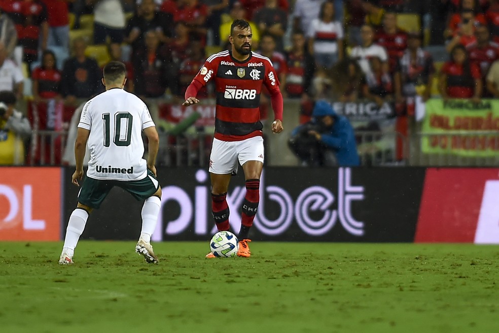 Fabr&iacute;cio Bruno completa 50 jogos pelo Flamengo contra o Goi&aacute;s &mdash; Foto: Divulga&ccedil;&atilde;o / Flamengo