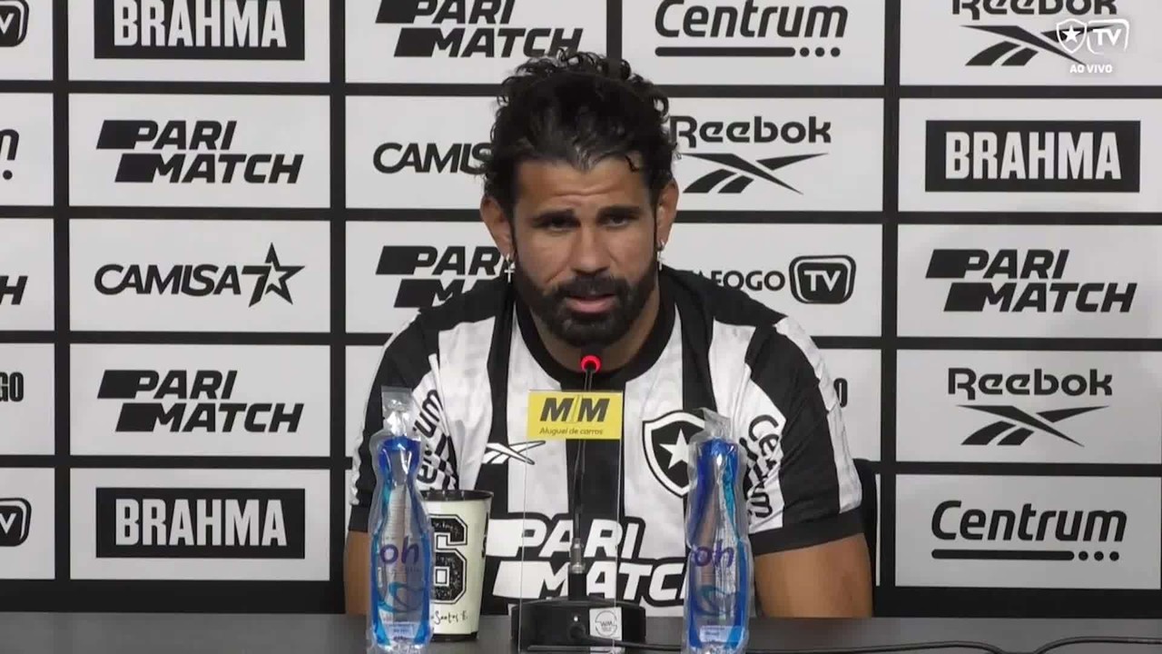 Diego Costa diz como quer ser lembrado no Botafogo: 'Campeão, né, pai?'