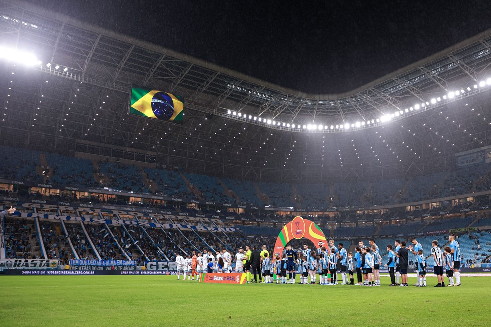 Grêmio recebeu o CSA na Arena na terça-feira — Foto: Maxi Franzoi/AGIF