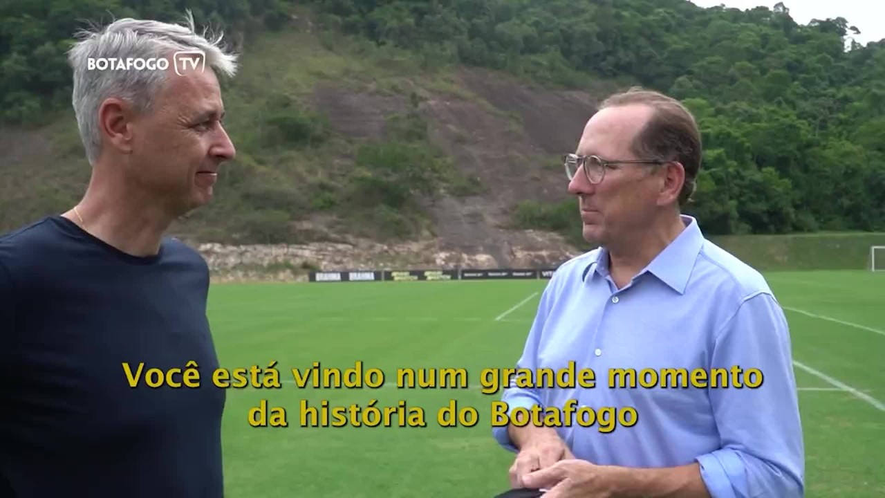 Textor dá boas-vindas a Tiago Nunes no Botafogo
