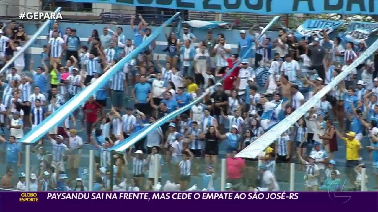 Paysandu sai na frente, mas cede empate ao São José-RS
