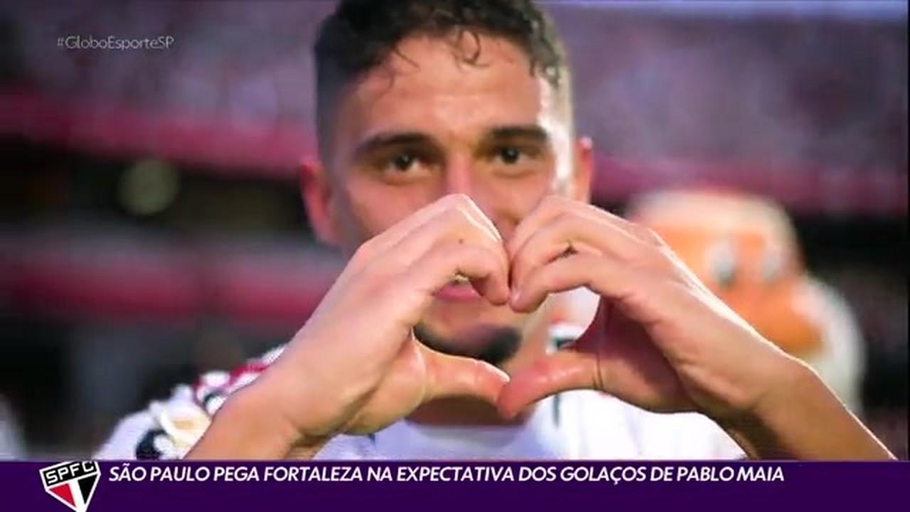 São Paulo encara o Fortaleza na expectativa dos golaços de Pablo Maia