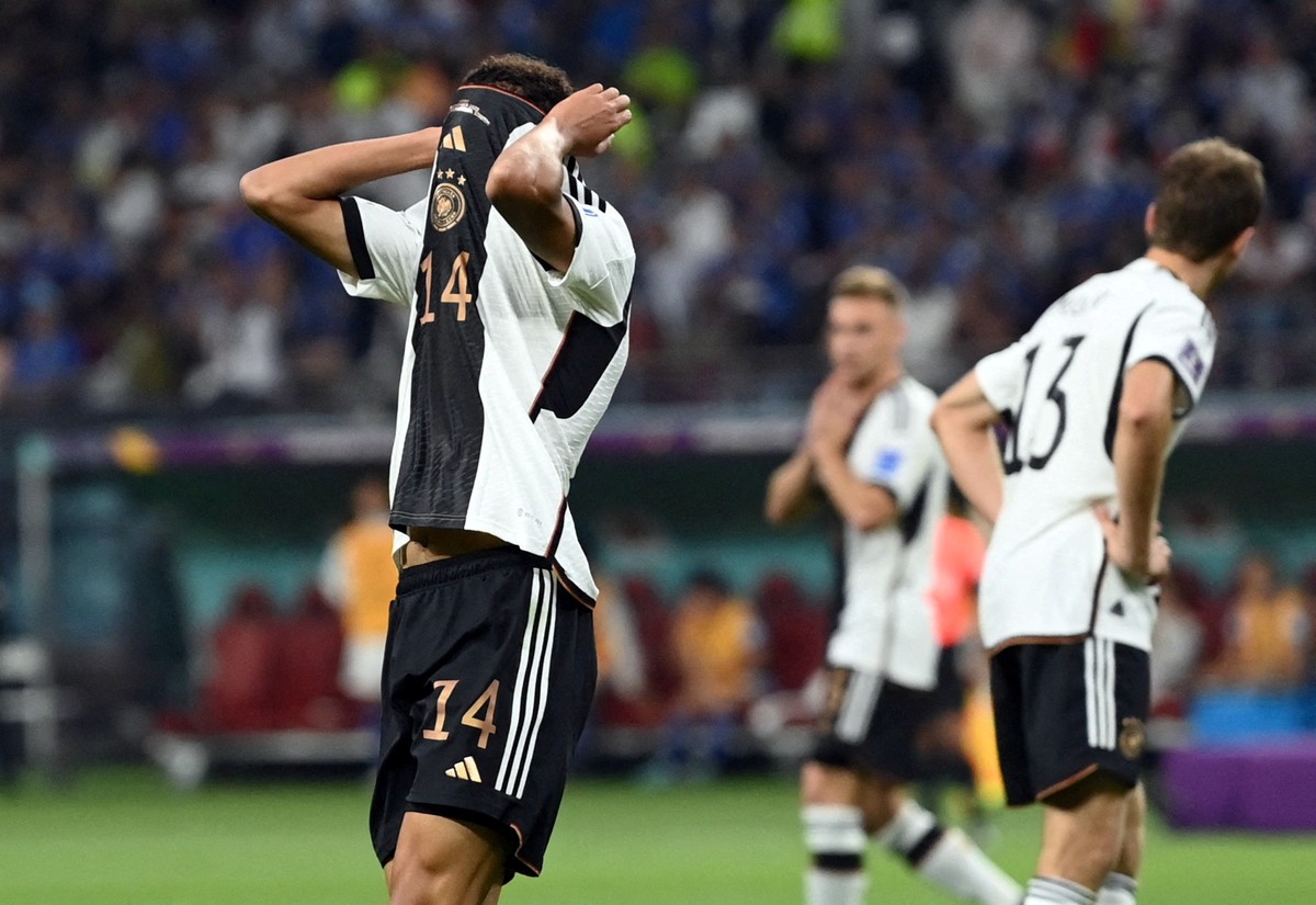 Deutschland könnte aus der Weltmeisterschaft ausscheiden, wenn es am Sonntag gegen Spanien verliert.  Siehe Konten |  Deutschland