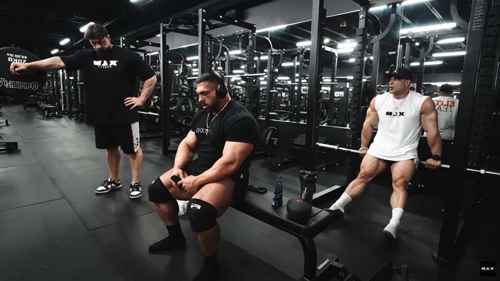 Ramon Dino, Derek Lunsford e Fabrício Pacholok — Foto: Reprodução/YouTube