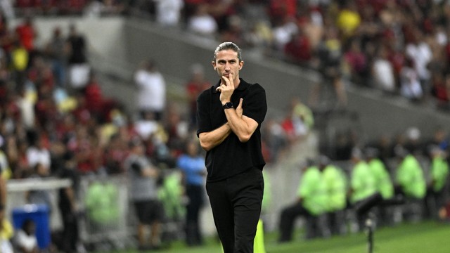 Filipe Luis em Flamengo x Corinthians