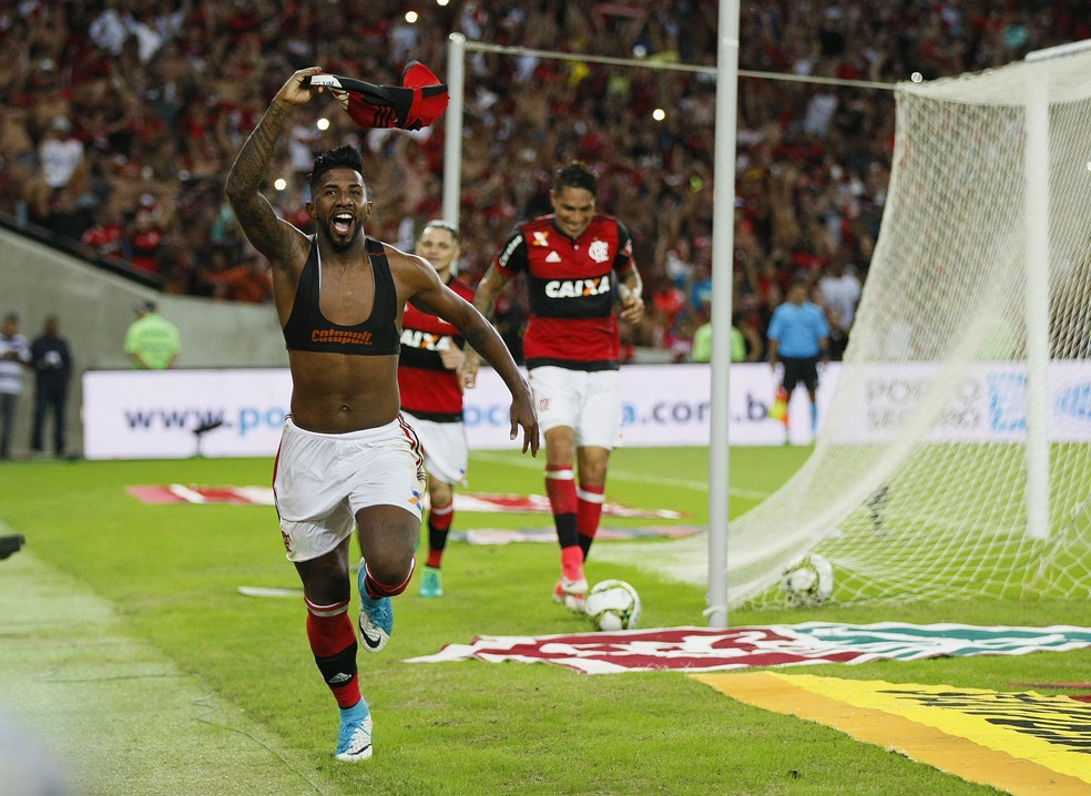 Gol Rodinei Comemoração Flamengo Fluminense Fla-Flu - Final Campeonato Carioca 2017