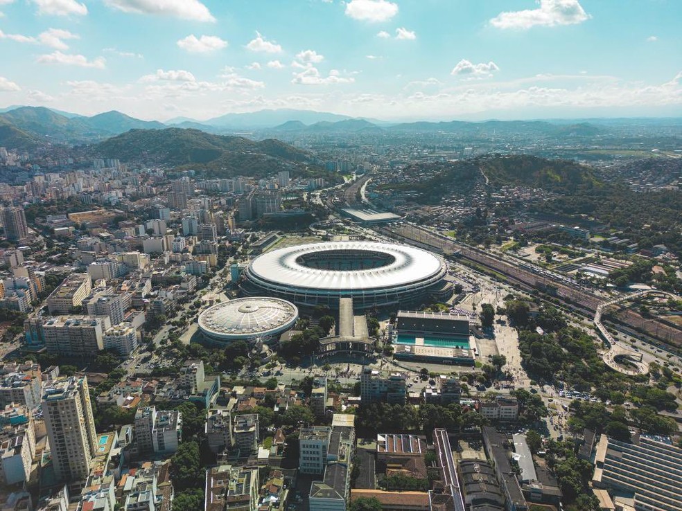 Vista aérea do Maracanã — Foto: Divulgação / Maracanã