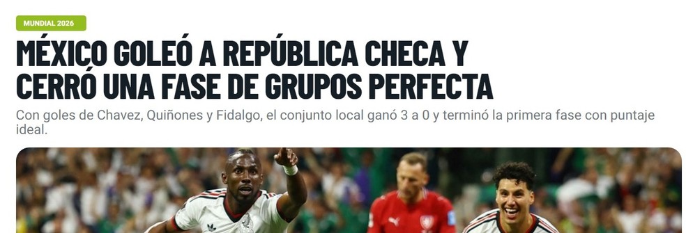 Jogadores do México comemoram campanha mexicana