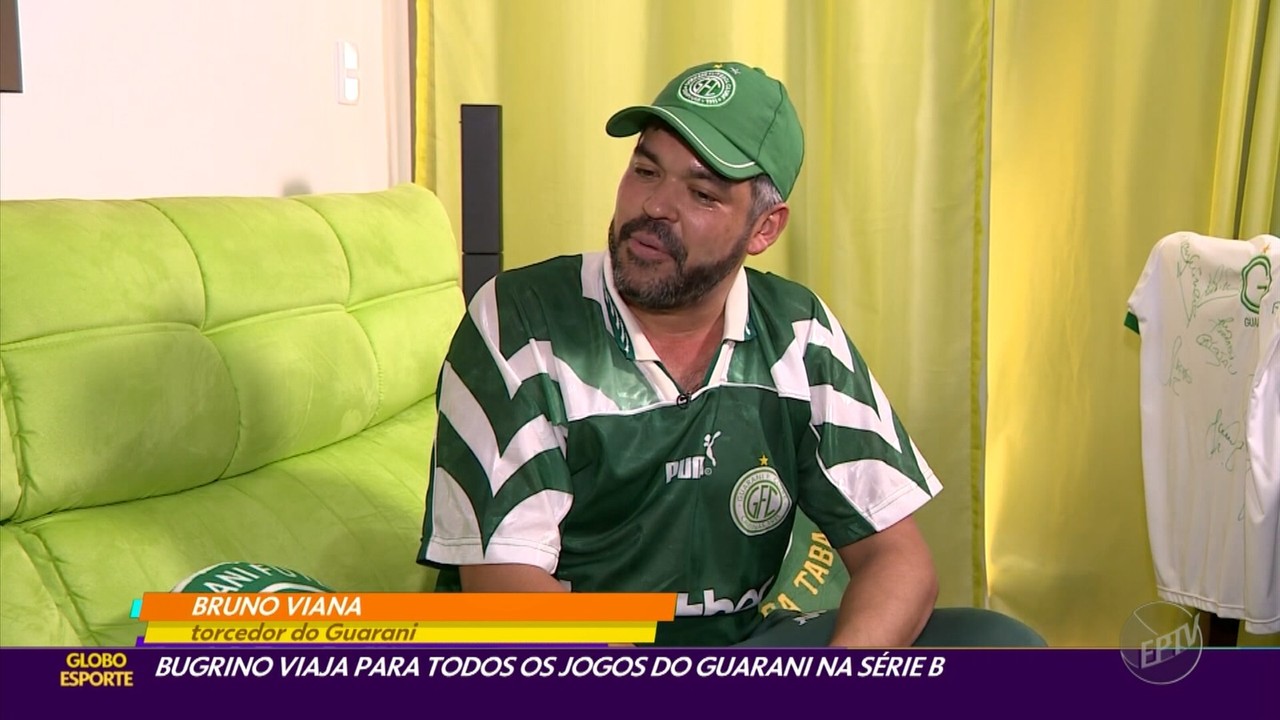 Bugrino viaja para todos jogos fora de casa do Guarani na Série B