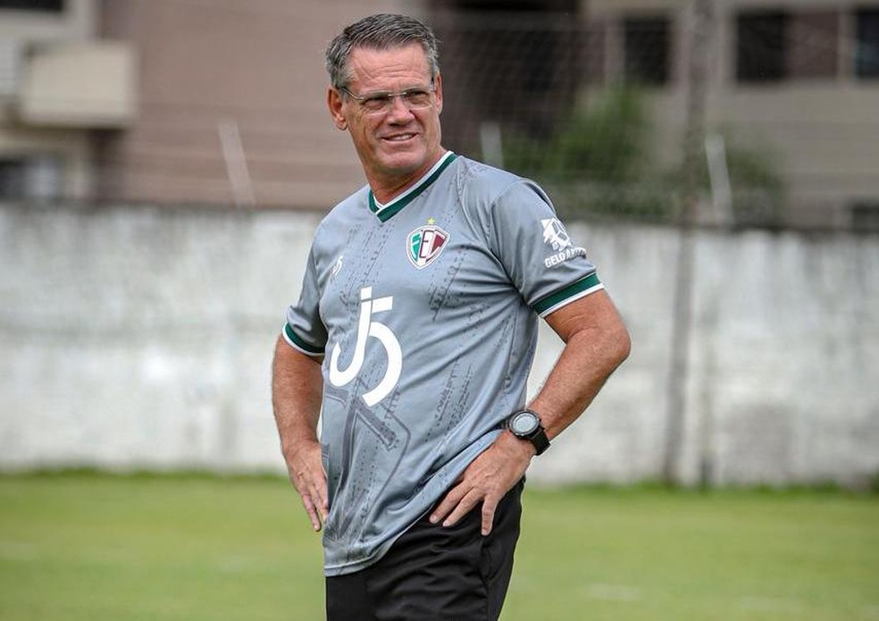 Ito Roque, técnico do Fluminense-PI — Foto: Gusttavo Sousa/Fluminense-PI