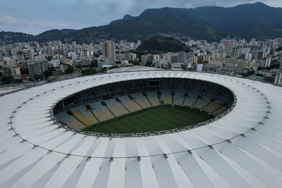 Imagem aérea do Maracanã — Foto: Wagner Meier/Getty Images
