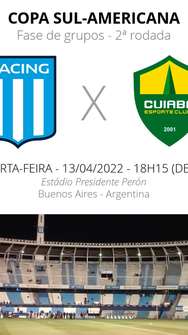 CA Platense x Racing Club Avellaneda » Placar ao vivo, Palpites