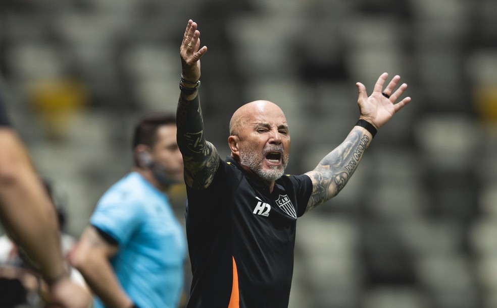 Sampaoli em vitória do Atlético-MG
