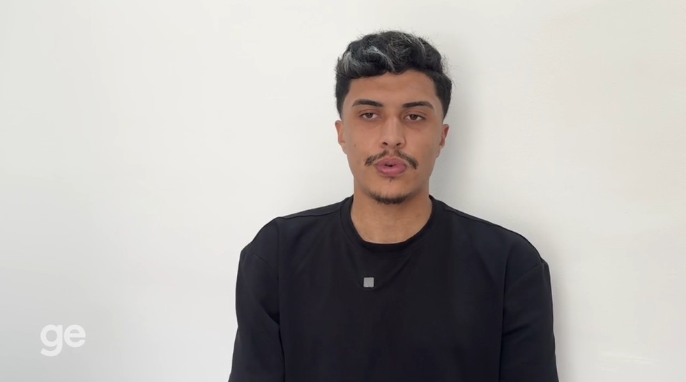 Kauê, ex-jogador da base do Corinthians — Foto: Yago Rudá