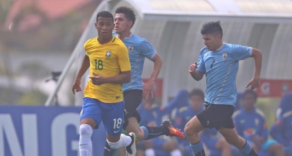 Luan Pereira defendeu a base da Seleção Brasileira — Foto: CBF