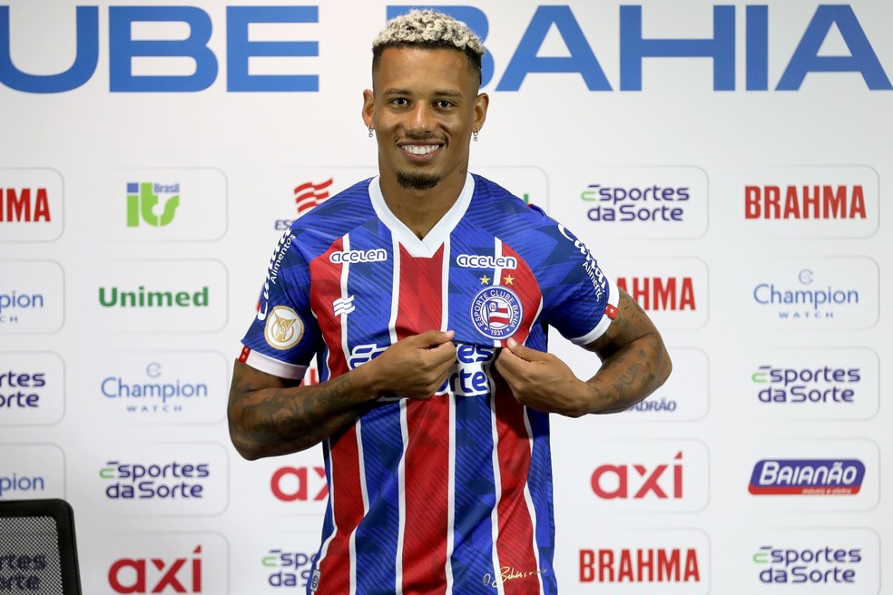 Rafael Ratão é regularizado e pode estrear pelo Bahia contra o São Paulo — Foto: Felipe Oliveira/E.C. Bahia