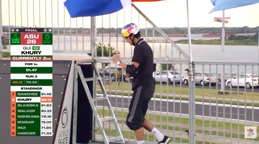 Gui Khury brilha, arranca aplausos da torcida e leva a prata no Mundial de Skate Vert