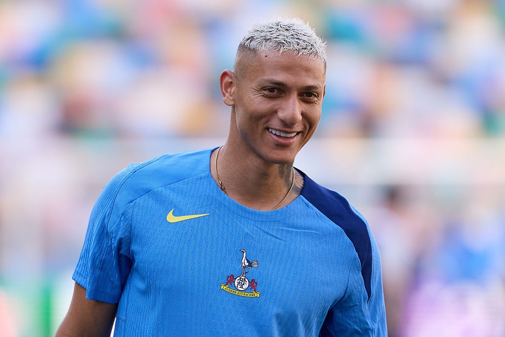 Richarlison treina antes da Supercopa da Uefa &mdash; Foto: Emmanuele Ciancaglini/Ciancaphoto Studio/Getty Images