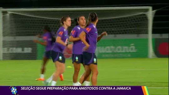 Seleção segue preparação para amistosos contra a Jamaica - Programa: Globo Esporte SP 
