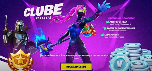 Fortnite - Pacote do Clube de Setembro de 2023 e muito mais 