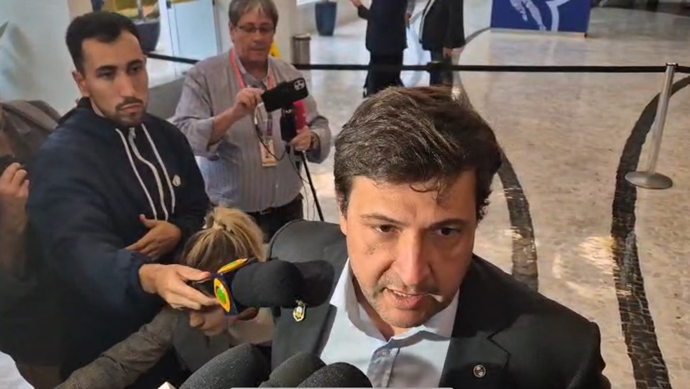 Alberto Guerra, presidente do Grêmio — Foto: Martín Fernandez