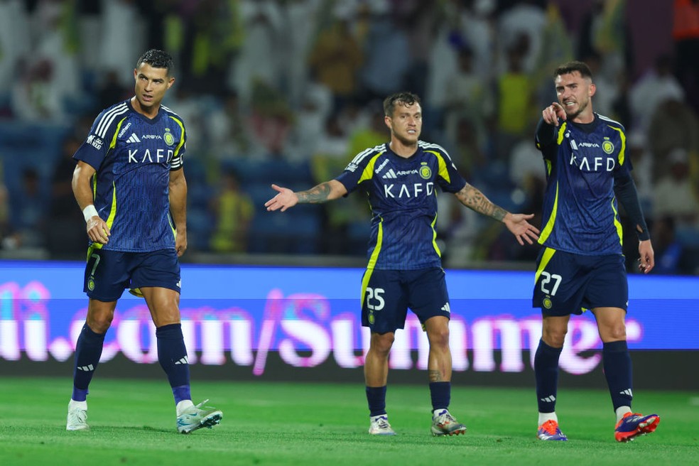 Al-Nassr perde a Supercopa da Arábia Saudita para o Al-Hilal, por 4 a 1 — Foto: Yasser Bakhsh/Getty Images