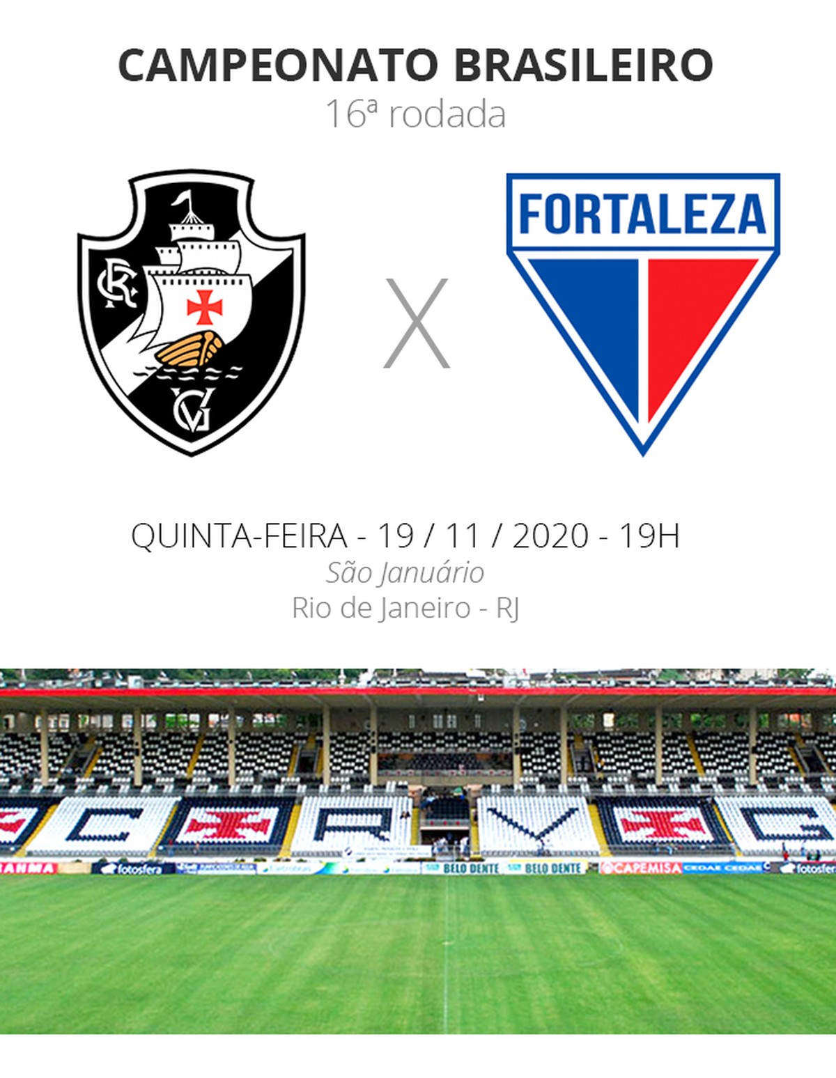 Vasco x Fortaleza: onde assistir ao vivo, horário e escalações do jogo pelo  Brasileirão - Lance!