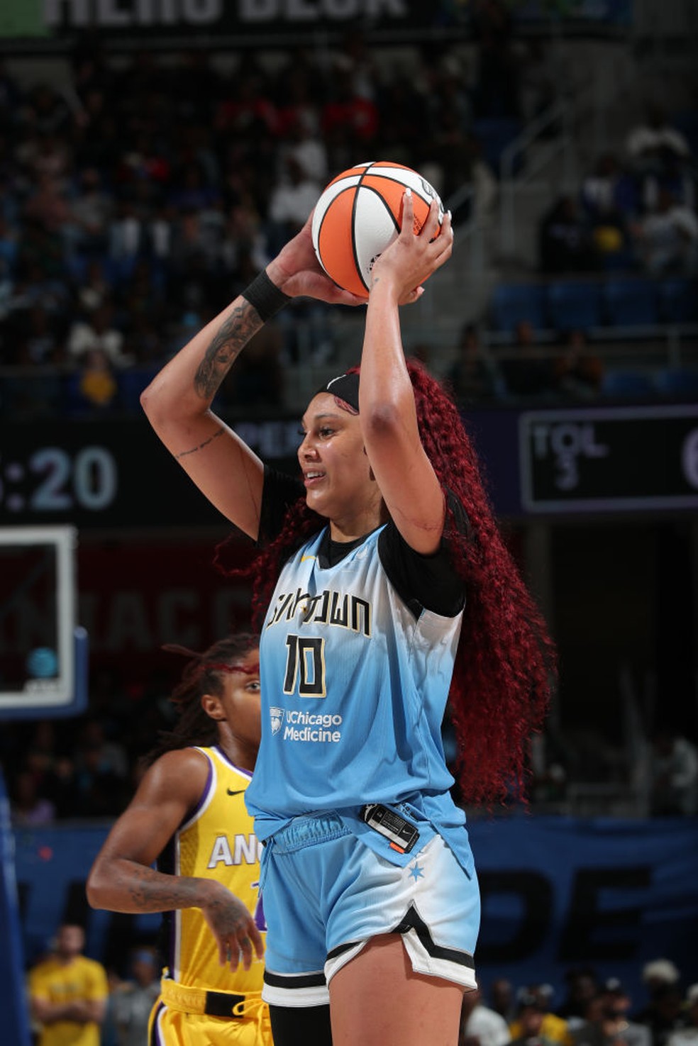 Kamilla Cardoso é eleita para o All-Rookie Team da WNBA de 2024 — Foto: Gary Dineen/NBAE via Getty Images