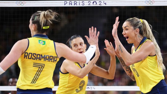 Brasil passa fácil pelo Quênia no vôlei feminino; veja lances - Programa: Jogos Olímpicos Paris 2024 