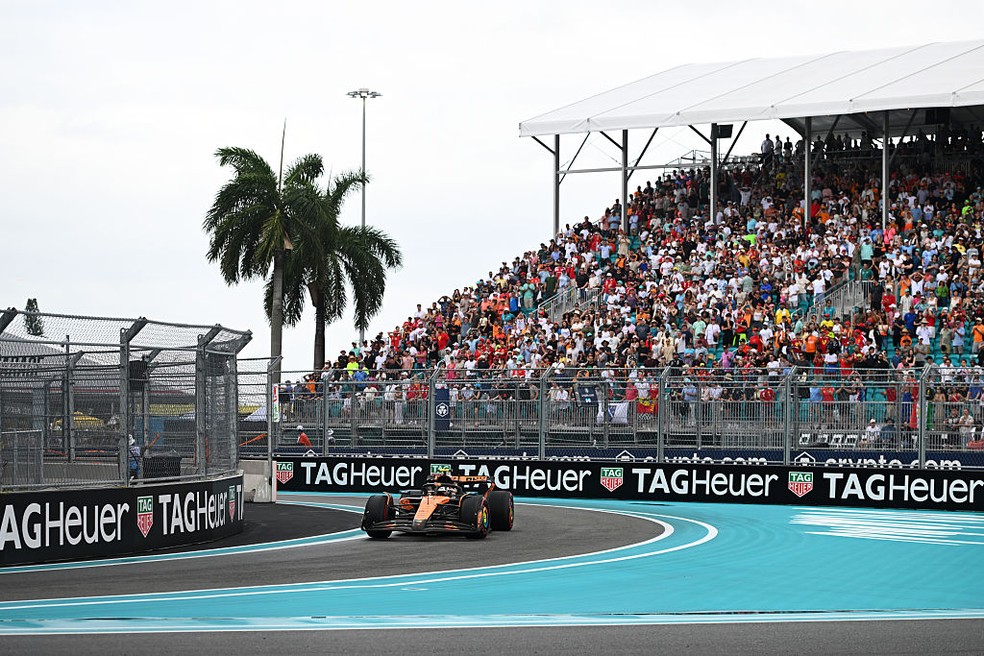 Lando Norris vence corrida sprint do GP de Miami da F1 2025 — Foto: Rudy Carezzevoli/Getty Images