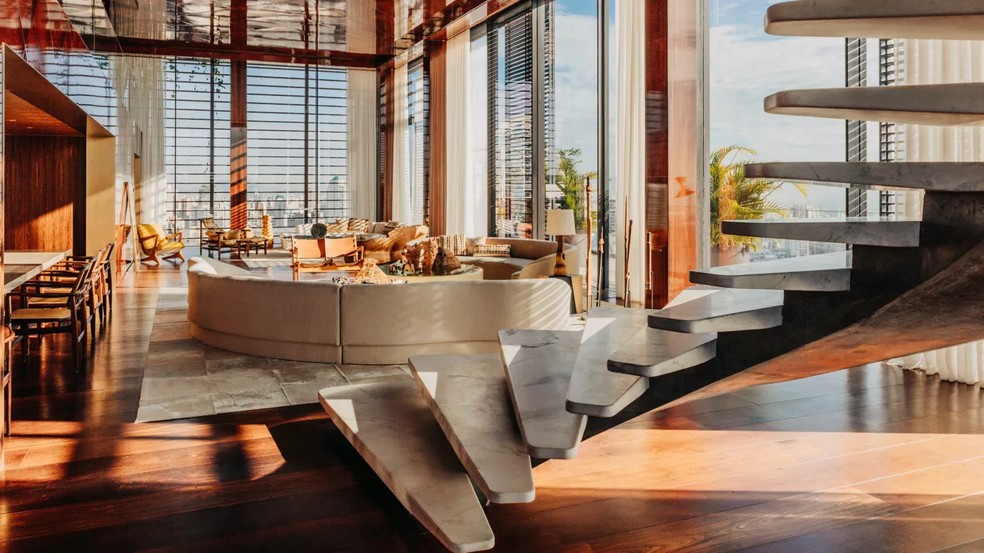 Suíte mais luxuosa do hotel Rosewood São Paulo — Foto: Divulgação