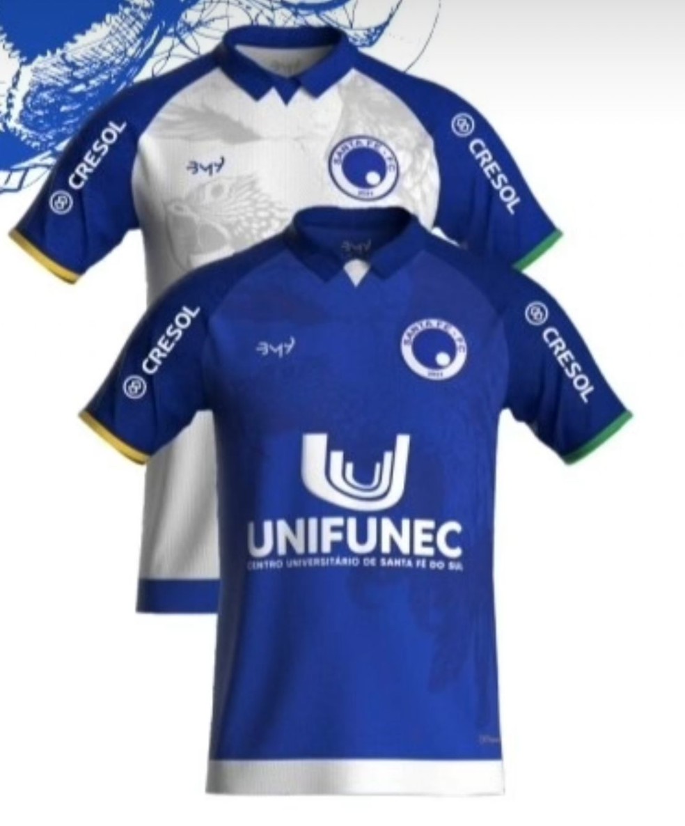 Camisa do Santa Fé para a Copinha com araras desenhadas — Foto: Divulgação/Instagram