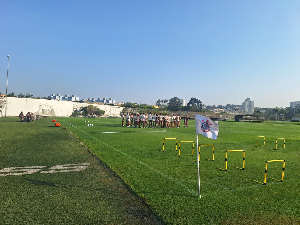 CT Joaquim Grava vai receber a Seleção — Foto: Vinicios Oliveira/Agência Corinthians