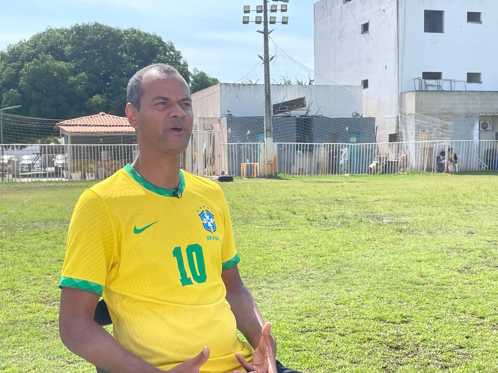 Jadson foi um dos professores que Luis Guilherme, do Palmeiras, teve em Aracaju — Foto: Matheus Ribeiro