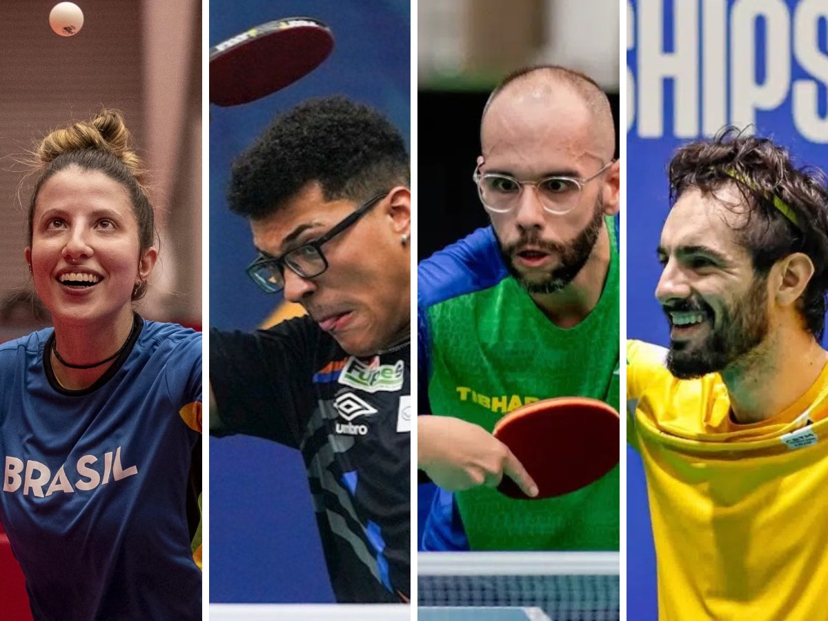 Quarteto da Baixada Santista garante vaga no Mundial Paralímpico de tênis de mesa