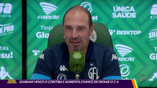 Allan Aal só faz trocas forçadas na escalação e consolida base titular do Guarani: "Resposta do campo" - Programa: Globo Esporte - Campinas/Piracicaba 