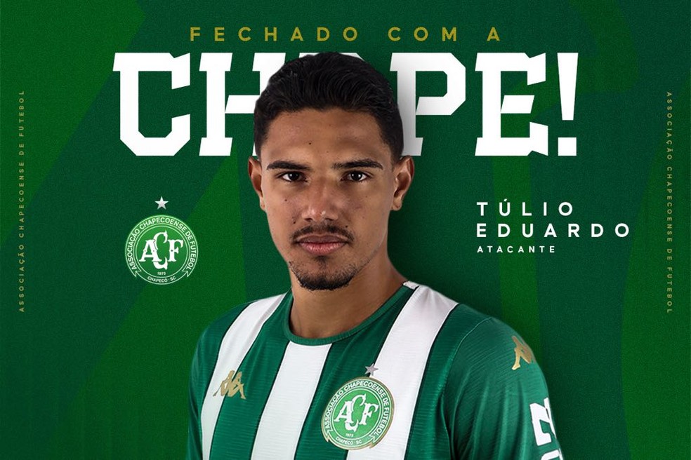 T�lio Eduardo, atacante da Chapecoense � Foto: Divulga��o