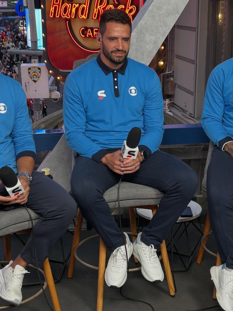 Renato Augusto no programa Seleção Copa durante a Copa do Mundo — Foto: Divulgação