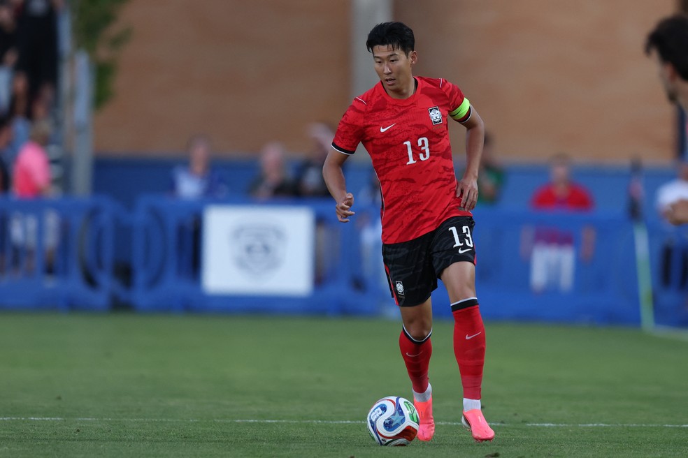 Son Heung-min em ação pela Coreia do Sul