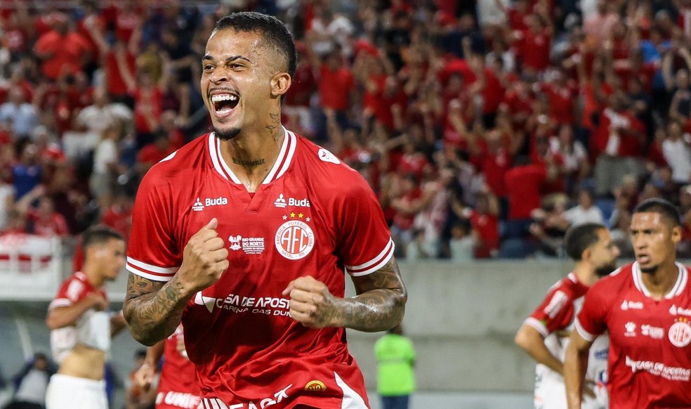 Lucas Rodrigues, América-RN x Juazeirense — Foto: Alexandre Lago