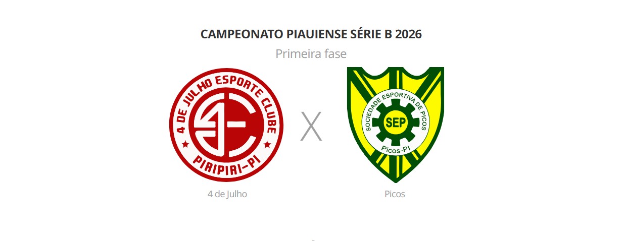 4 de Julho x Picos: veja prováveis escalações, horário e arbitragem
