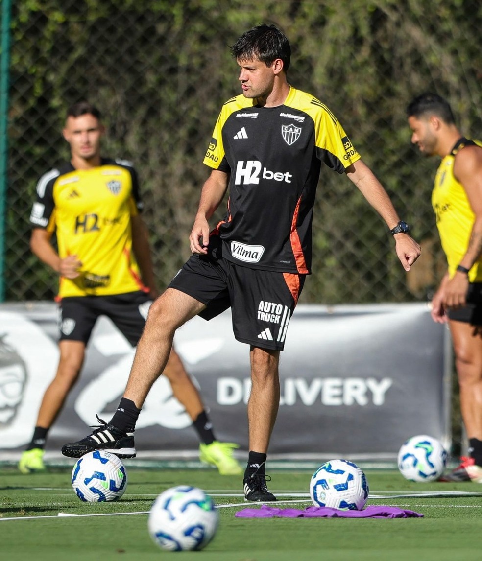Luiz Fernando Iubel em treino pelo Atlético-MG — Foto: Atlético