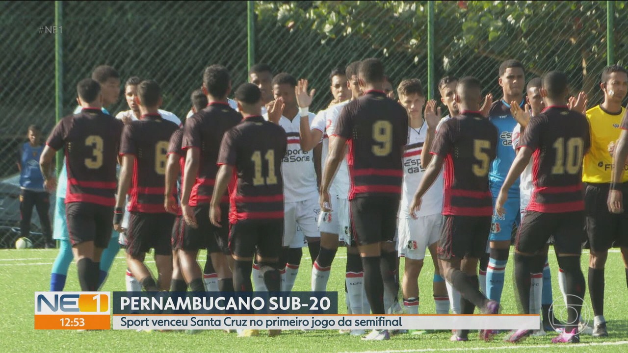 Sport vence Santa Cruz na ida da semifinal do Pernambucano sub-20