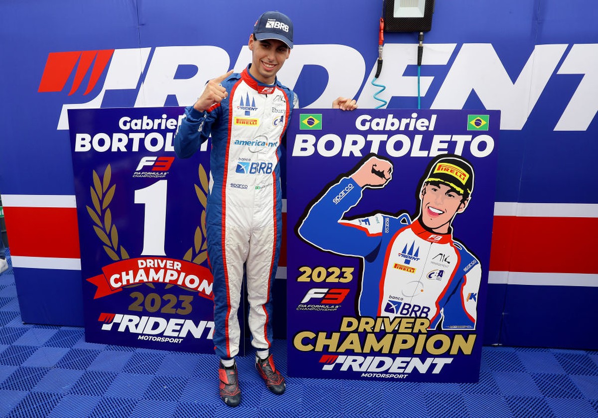 Gabriel Bortoleto é campeão da F3 na Itália motor ge