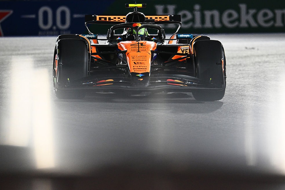 Lando Norris no GP de Las Vegas de F1 — Foto: Guido De Bortoli/LAT Images