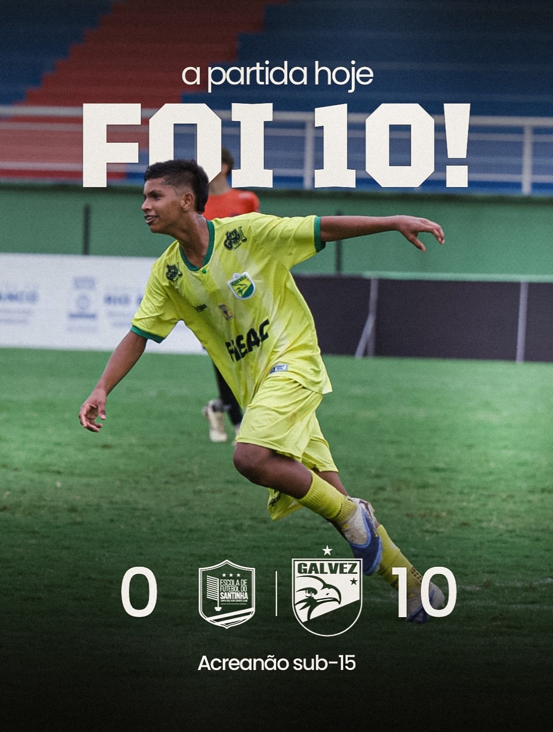 Goledas e duelos equilibrados marcam 3ª rodada da Série A do Campeonato Acreano Sub-15