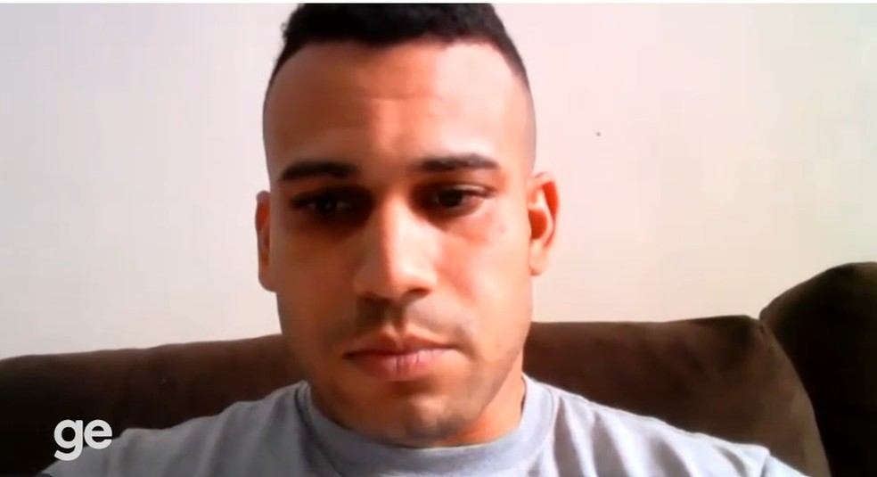 Rafael Freitas, filho de Popó, dá entrevista ao Fantástico — Foto: Reprodução/TV Globo