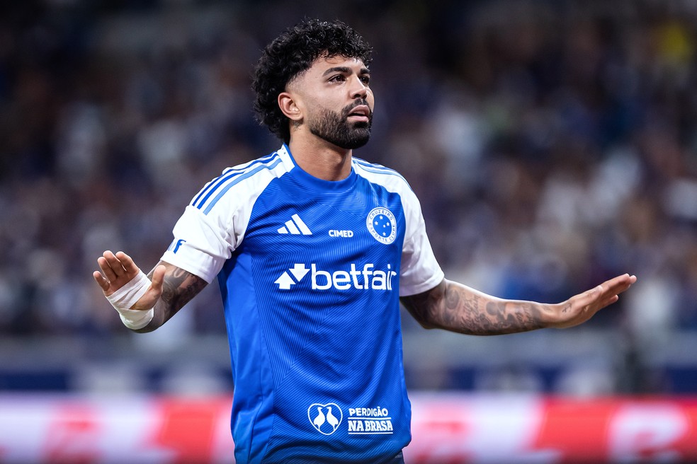 Gabigol; Cruzeiro x Flamengo — Foto: Gustavo Aleixo/Cruzeiro