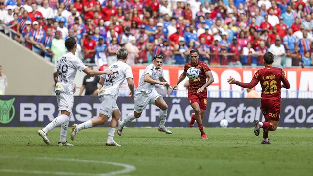 David Duarte em Bahia x Santos